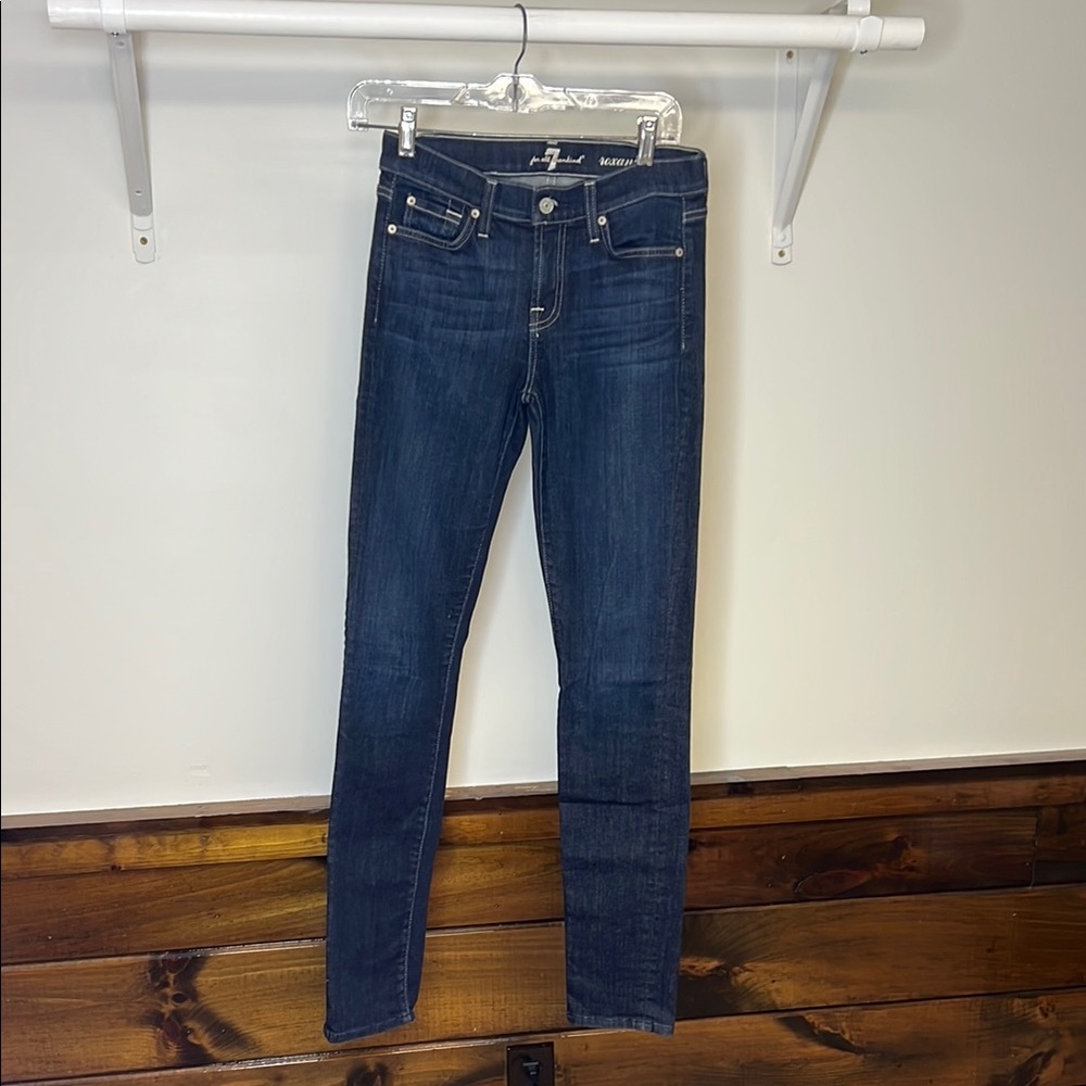 7FAM Roxanne Dark‎ Blue Jeans- 25